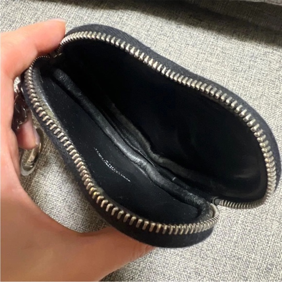 Saint Laurent Black Leather Coin Purse - Picture 4 of 7